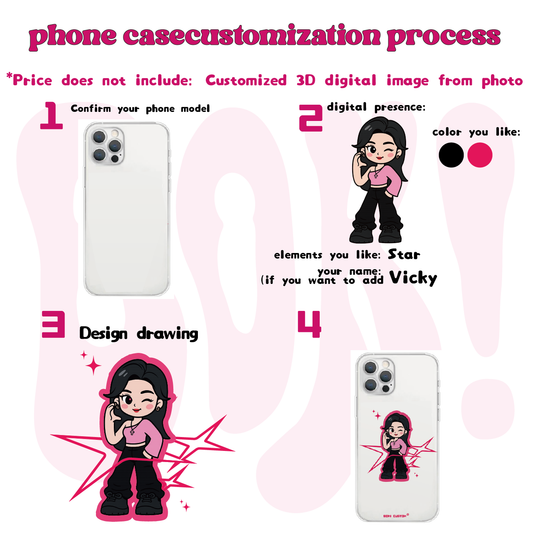 Custom cartoon character phone case