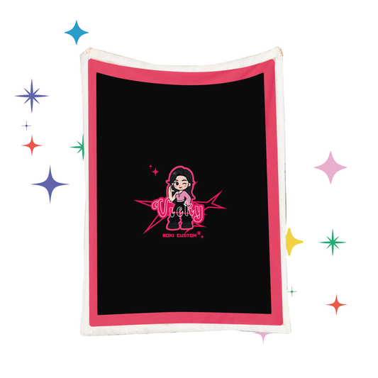 Custom cartoon character blanket